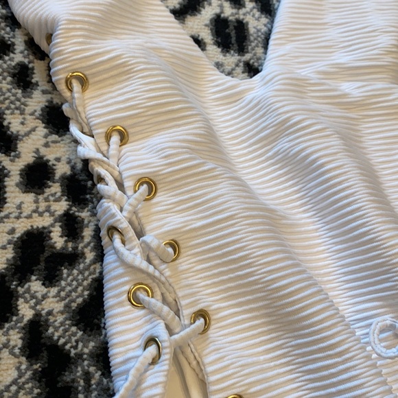 Blue life roped up one piece swimsuit - Picture 3 of 9